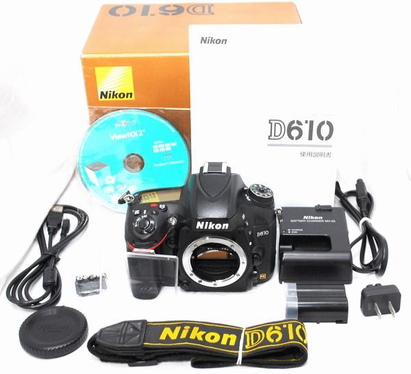 【新品級の超美品 4590ショット・付属品完備】Nikon ニコン D610_画像1