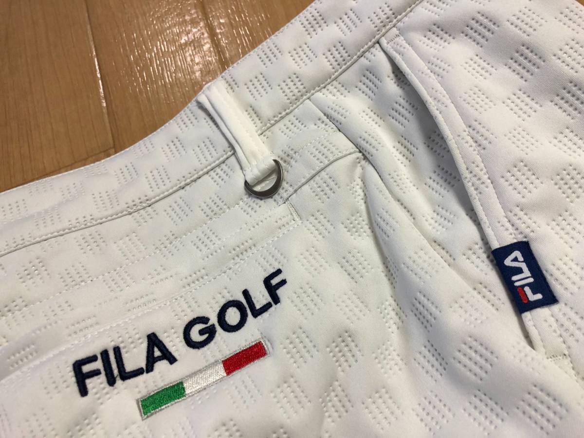 FILA GOLF(フィラゴルフ)秋冬 防寒・防風 ３層ボンディング 高周波キルト ストレッチロングパンツ 788-331Y(オフホワイト)７８_画像4