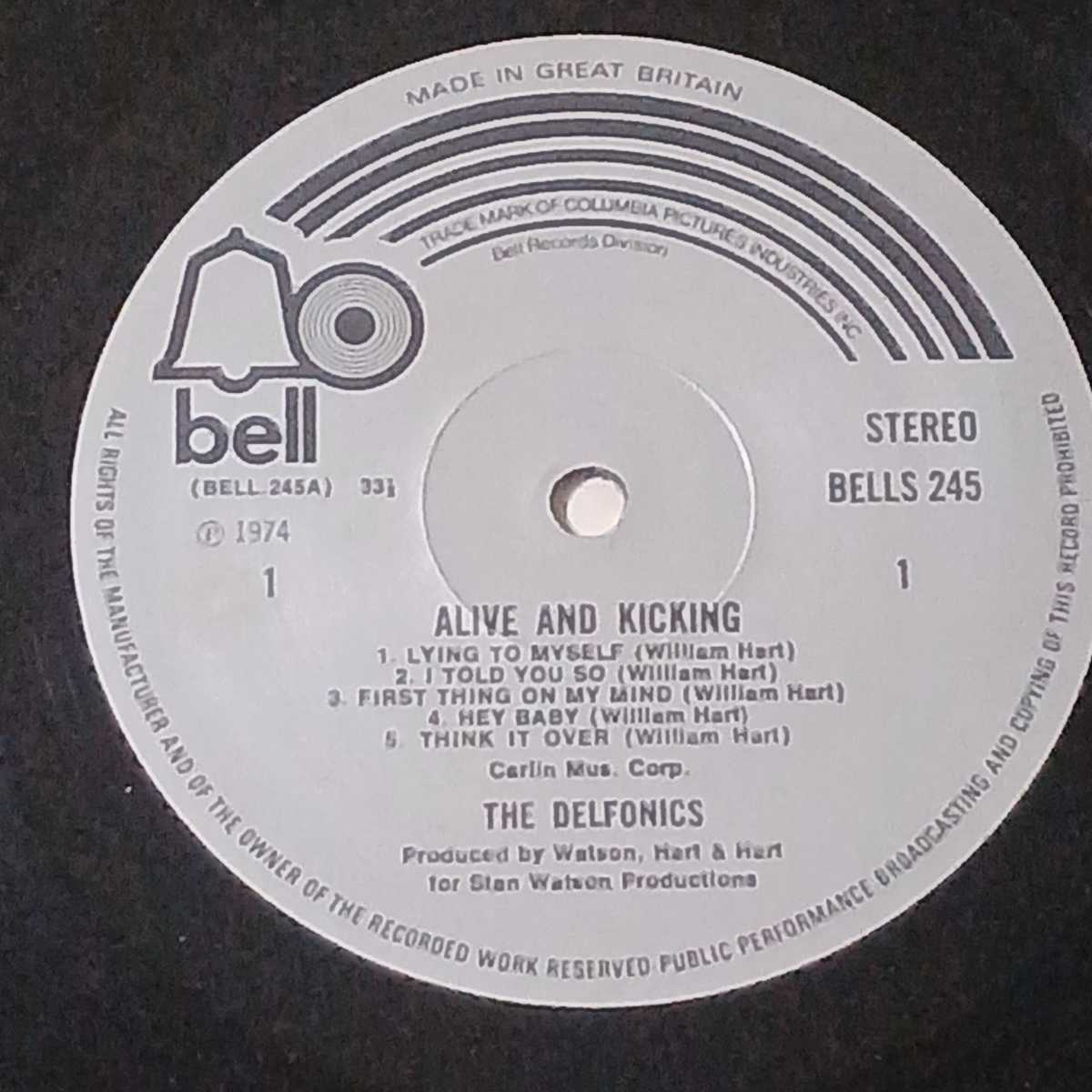 U.K./Bell盤LP ★ The Delfonics ：1974年第5作『Alive & Kicking』R&B.34位/＜I Don't Want To Make You Wait＞Thom Bell/ The Stylisticsの画像4