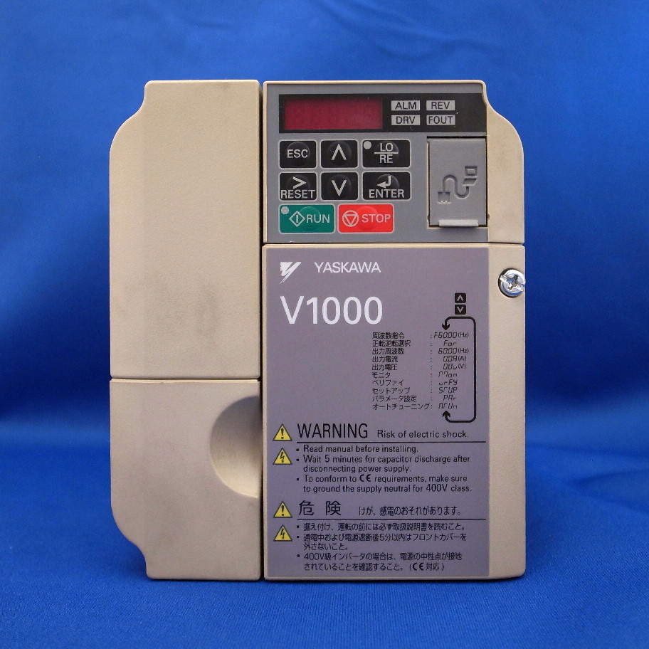 安川電機インバータ CIMR-VA2A0012BAA V1000 2.2kW3相200V 中古品