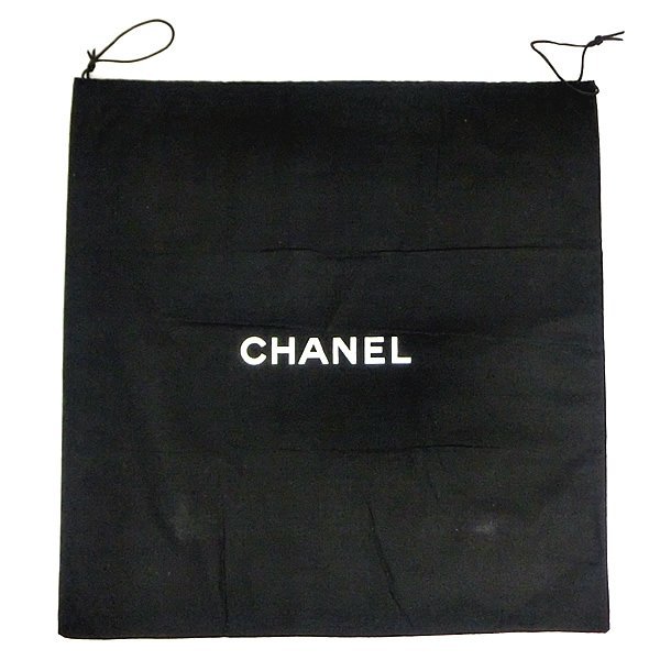 シャネル CHANEL 保存袋 内袋 布袋 巾着袋 ブラック H34×W29cm 付属品処分_画像1