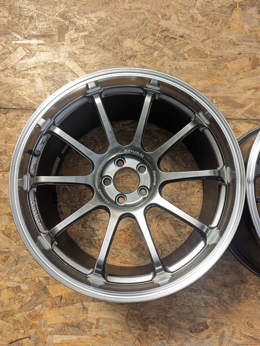 【希少！】ADVAN Racing RS-DF 19インチ 9.5J＋45 PCD100 5穴 5H ヨコハマ アドバン ZN6 86 BRZ プリウス レガシィ インプレッサ 2本の画像2