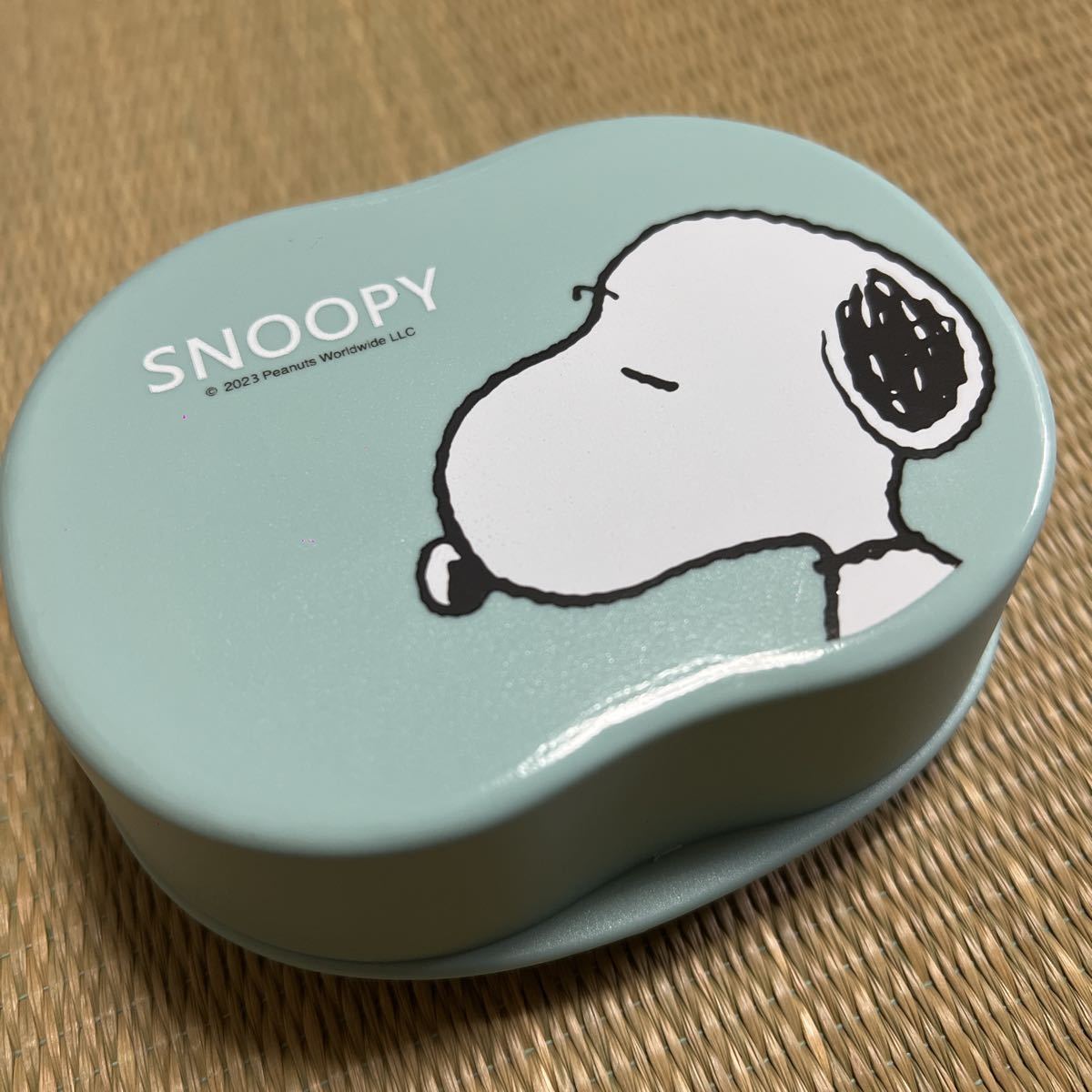  не использовался за границей ограничение Snoopy SNOOPY подставка под мыло мыло inserting камень .. класть мыло кейс камень .. коробка Peanuts PEANUTS зеленый голубой 