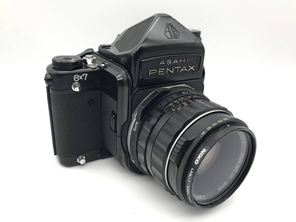 【カメラ多数出品】Pentax 6x7 ミラーアップ TTLファインダー Super Multi Coated Takumar 90mm f2.8 レンズ ペンタックス 67 中判カメラ_画像1