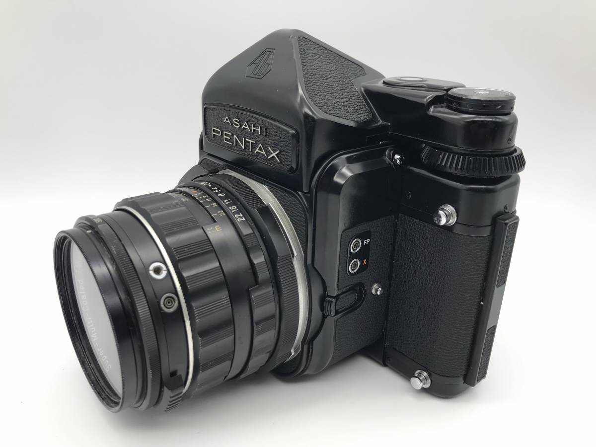 【カメラ多数出品】Pentax 6x7 ミラーアップ TTLファインダー Super Multi Coated Takumar 90mm f2.8 レンズ ペンタックス 67 中判カメラ_画像2