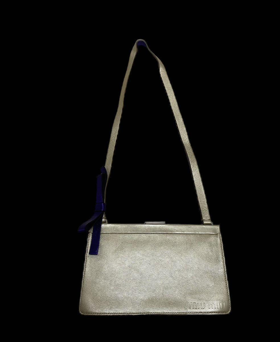 90s 00s archive vintage miumiu MIU MIU leather body bag shoulder bag アーカイブ ミュウミュウ ショルダーバッグ PRADA prada sport .