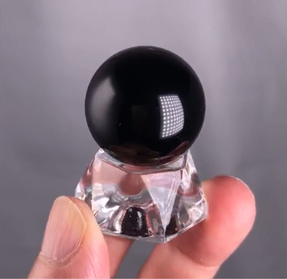 AAAグレードモリオン丸玉　黒水晶　チベット産　魔除け　天然石　鉱物　22mm