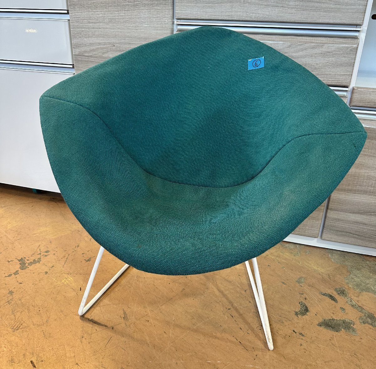 難あり品 Knoll ハリー・ベルトイア？ ノール スモールダイヤモンドチェア 1997年 ヴィンテージ 静岡県裾野市 6_画像1