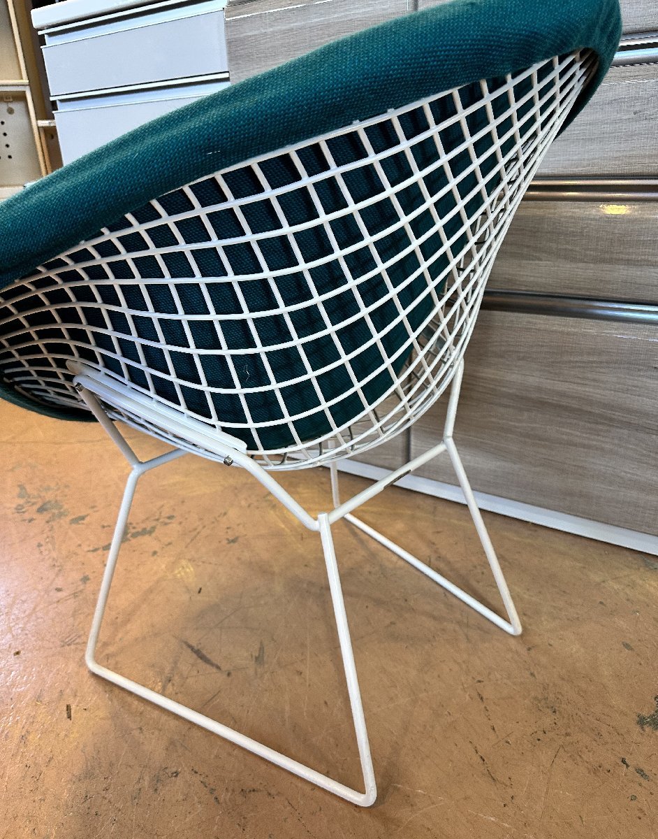 難あり品 Knoll ハリー・ベルトイア？ ノール スモールダイヤモンドチェア 1997年 ヴィンテージ 静岡県裾野市 6_画像3