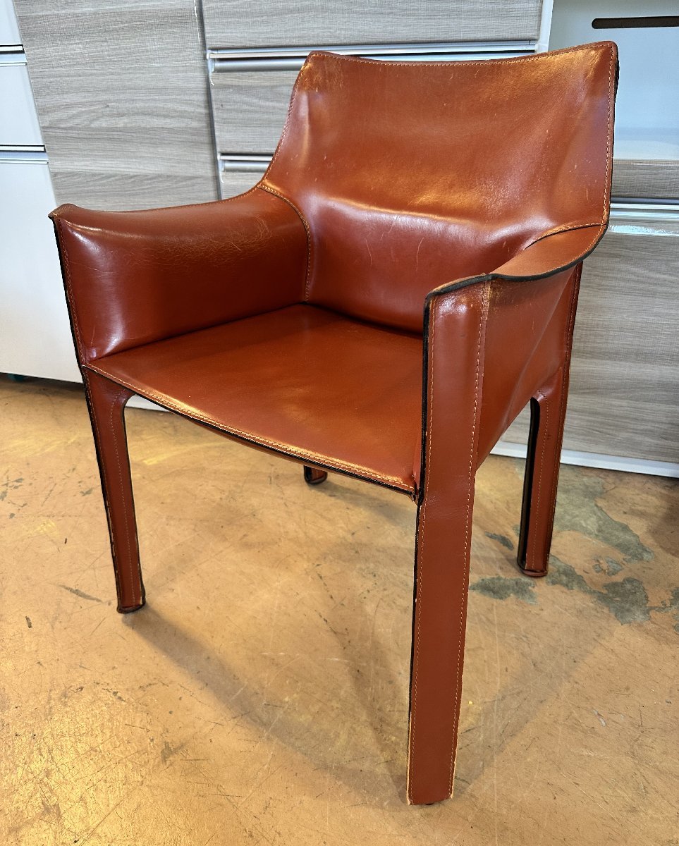 クラシック used Cassina/カッシーナ 413 CAB キャブ アームチェア 赤