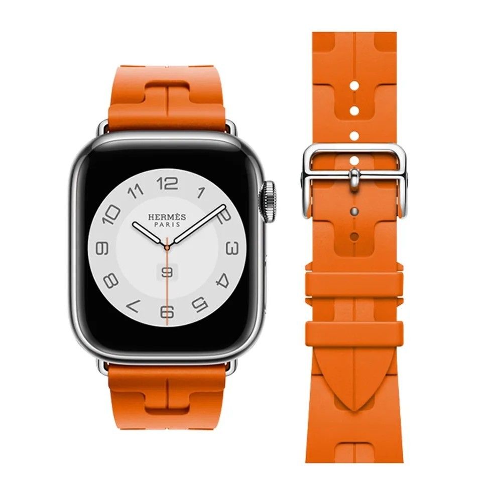 激レア商品】42~49mm全シリーズ対応Apple Watch Hermes風 アップル