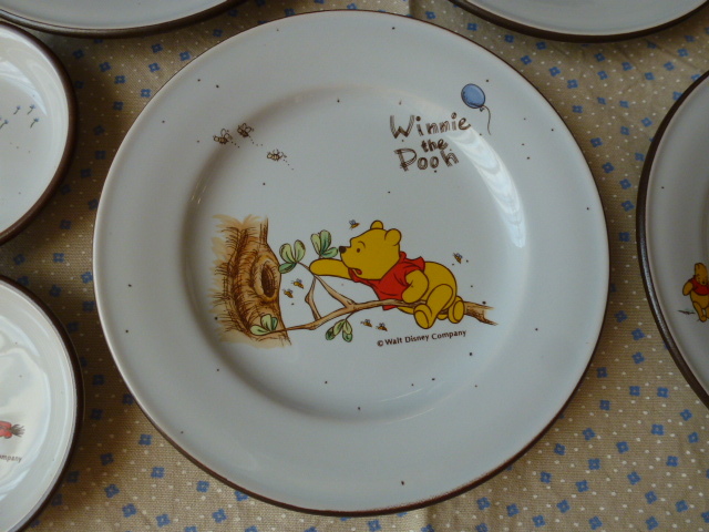 ディズニー Disney Winnie the Pooh くまのプーさん すてきな食器シリーズ Sango MADE IN JAPAN　10枚セット_画像5