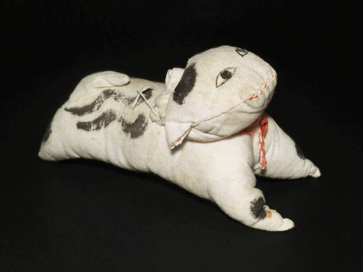 戦前明治〜大正時代『犬のぬいぐるみ人形』ハンドメイド/手作り/郷土