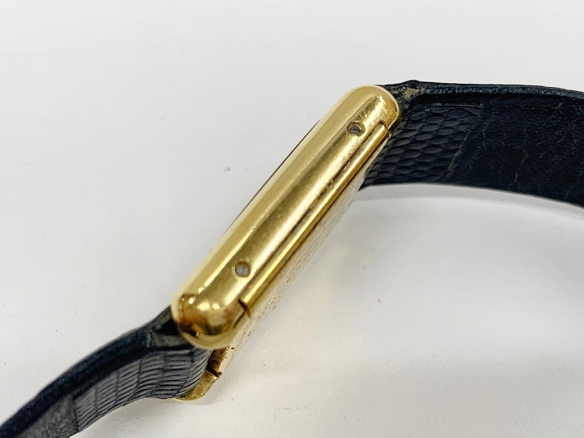 Cartier カルティエ マストタンクアメリカン 725 レディース腕時計 黒文字盤 ブラック×ゴールド 稼働品 手巻き アンティーク ヴィンテージ_画像8