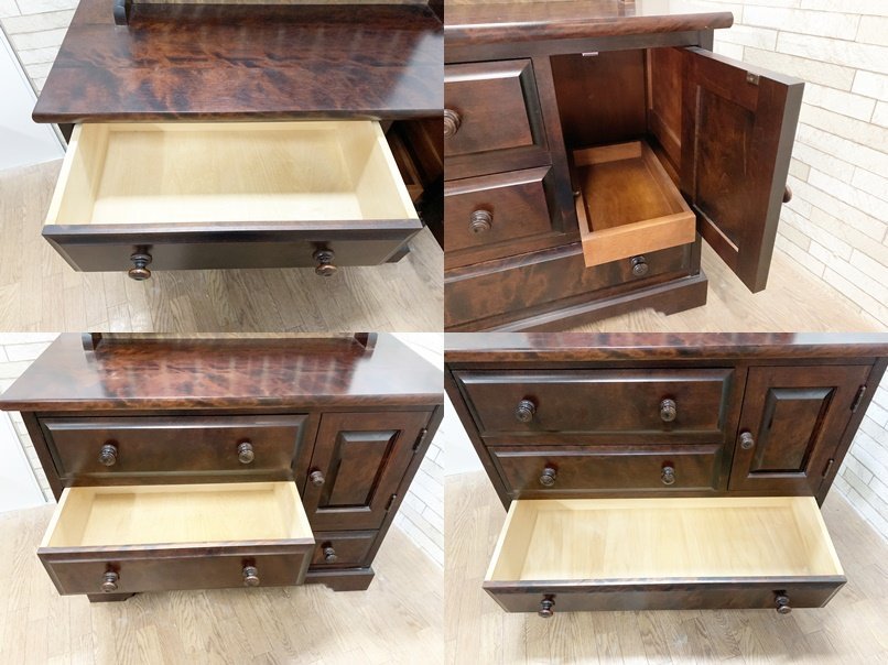  Hokkaido .. furniture non ho ru marine furniture mie mirror peace furniture dresser chest stamp with cover .. dresser retro 