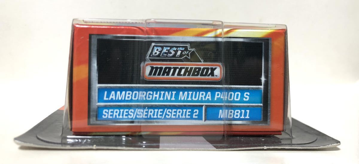  rare last 1968 Lamborghini Miura P400 S Lamborghini Miura Best of Matchbox Series 2 MB811 5/11 Blue blue boxed Blister 