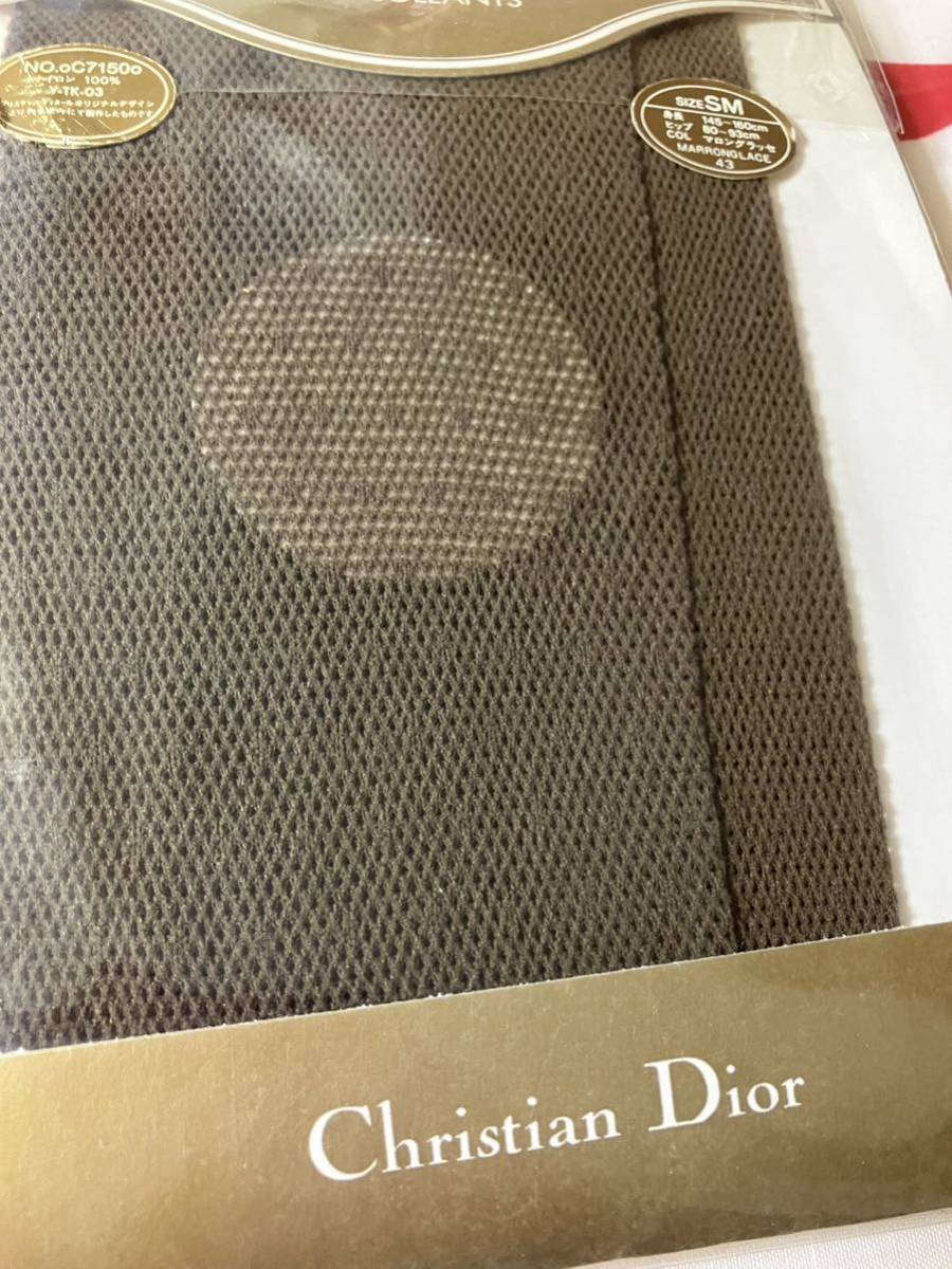 Christian Dior bas collants oC7150o SM マロングラッセ パンティストッキング クリスチャンディオール パンスト 網 柄 タイツ_画像4