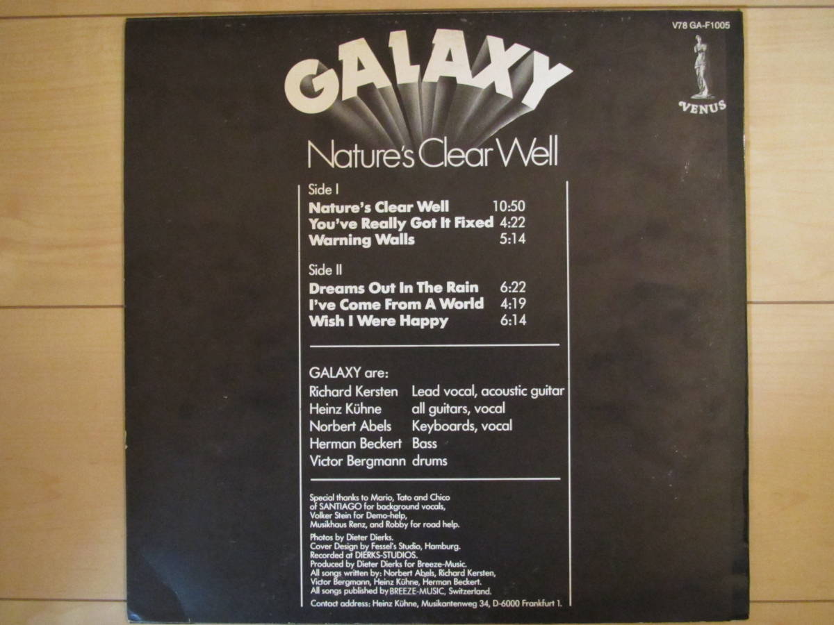 GALAXY/Nature's Clear Well（ドイツ：Venus V78 GA-F1005）'78の画像2