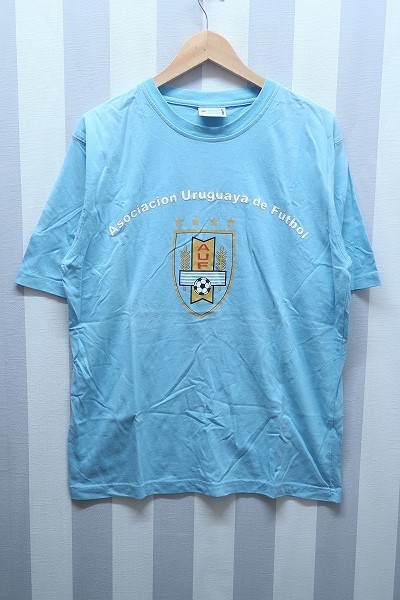 2-5777A/uhlsport ウルグアイ 半袖Tシャツ インドネシア製 送料200円 _画像1