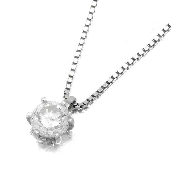 【気質アップ】 ネックレス ダイヤモンド プラチナ 42cm Pt900/850 D0.40ct プラチナチェーン