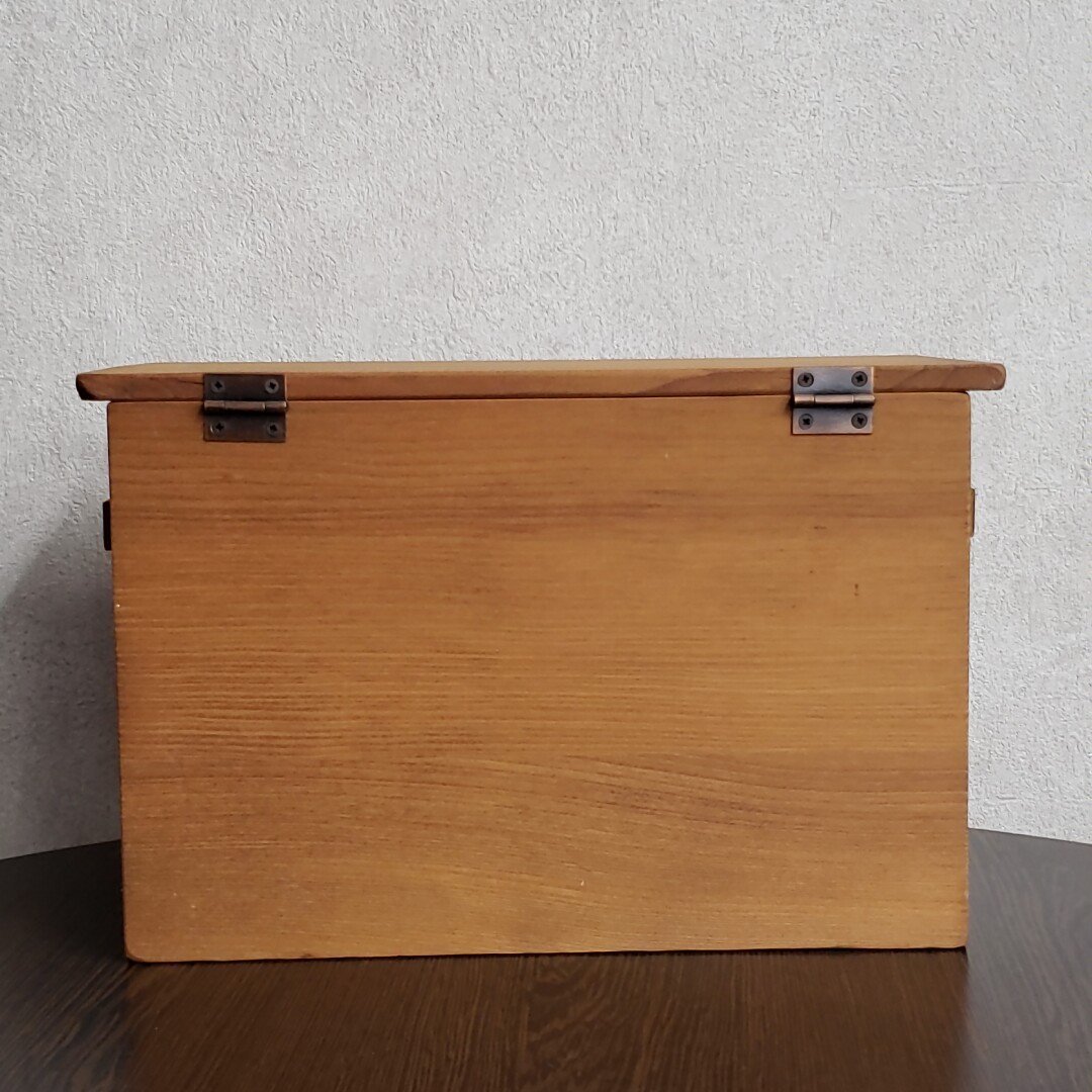 木製ボックス　収納　小物入れ　木製 テッシュケース　テッシュボックス　 箱ティッシュ インテリア雑貨 【80i3255】_画像6