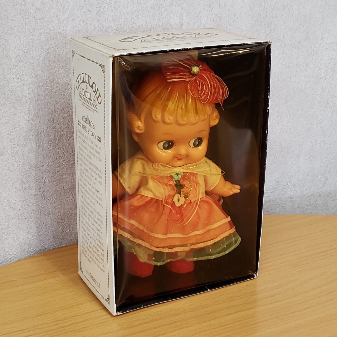  сиденье gchi cell Lloyd кукла платье .. девушка общая длина 20cm с ящиком подлинная вещь античный кукла DOLL сделано в Японии Showa Retro sekiguchi[60t3038]