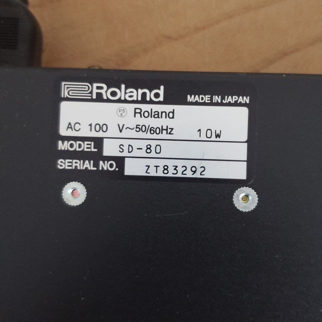 Roland スタジオキャンバス　Edirol SD-80 音響モジュール 1050音色、30ドラムセット 128ボイス 32パート 3マルチエフェクト 【80i3294】_画像8