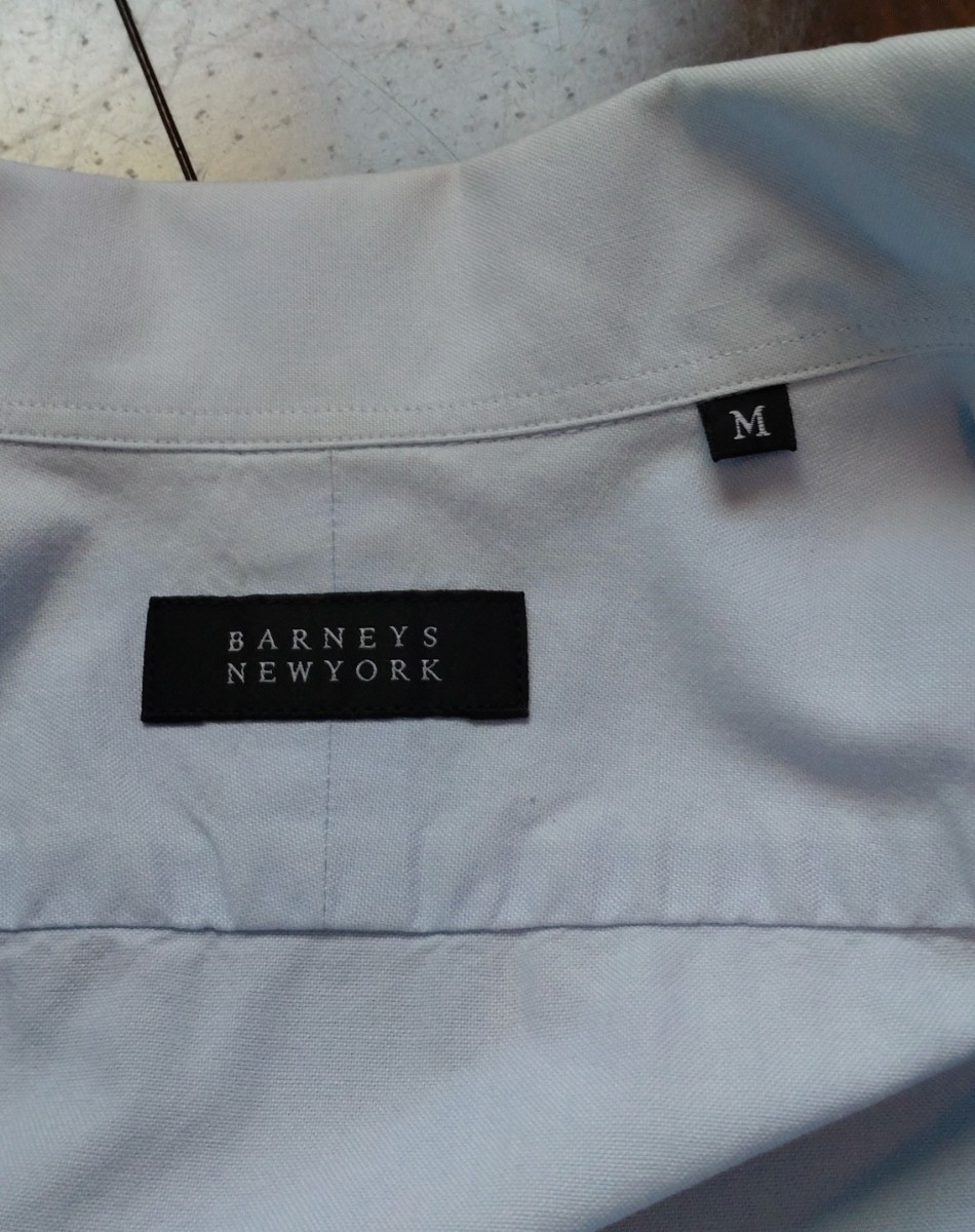 BARNEYS　ΝEW YOKE バーニーズニューヨーク　オックスシャツ ブルー　Mサイズ　ブルックスブラザーズ　ラルフローレン_画像7