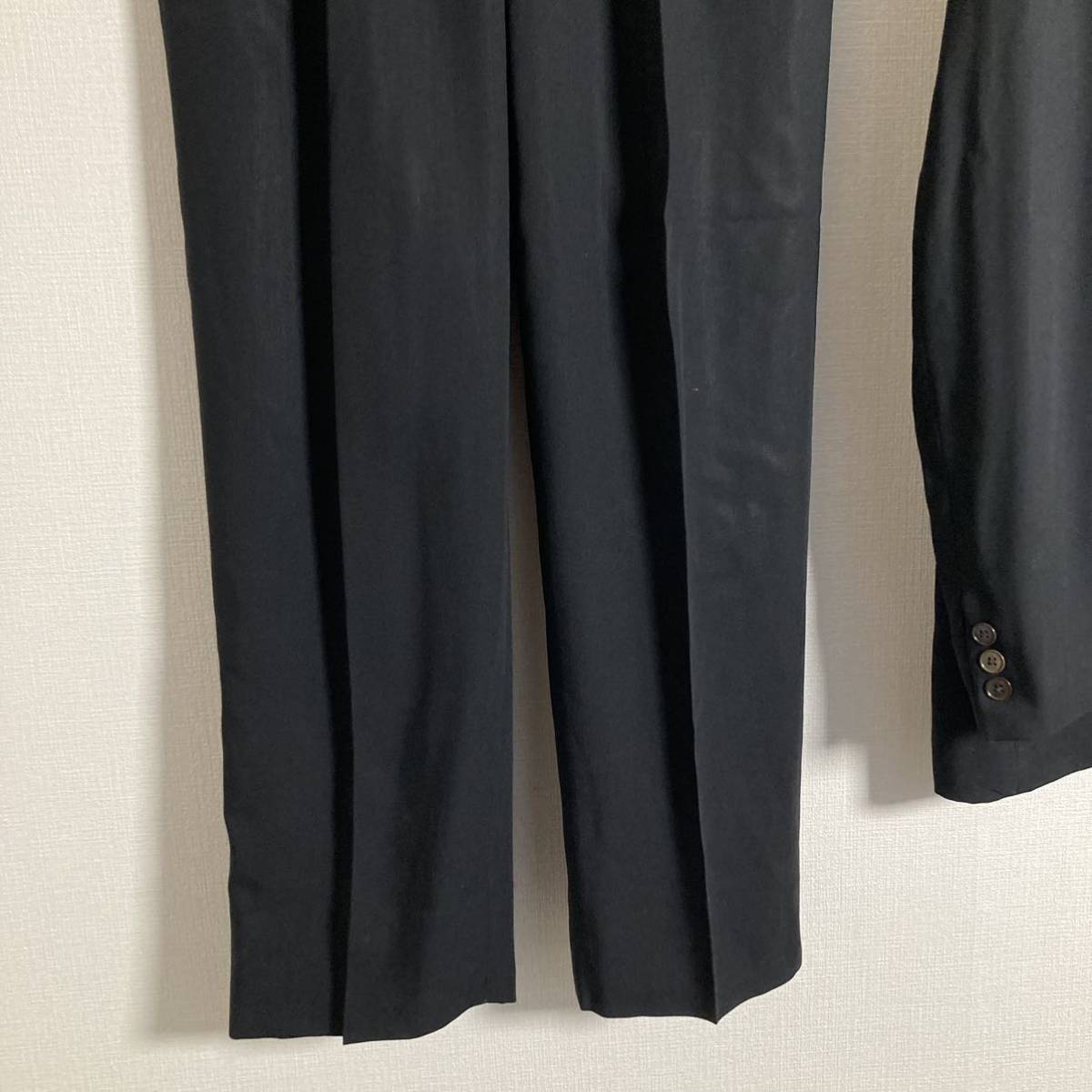 TAKEO KIKUCHI タケオキクチ ウールセットアップスーツ ブラックスーツ メンズ 3サイズ L相当 冠婚葬祭 ビジネス オフィス_画像6
