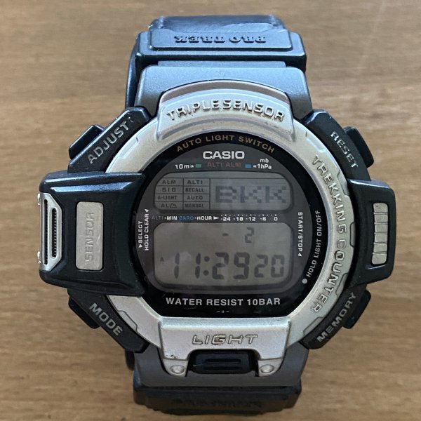 G1013 電池交換済 CASIO カシオ PROTREK プロトレック PRT-60BLJ デジタル クオーツ 腕時計　ベルト純正