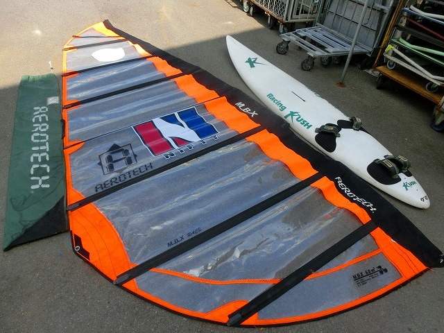 1A.S receipt limitation! Aichi prefecture windsurfing board Sale set sale Racing Rush board. total length approximately 272cm MBX 6.0 Nifty AERO TECH