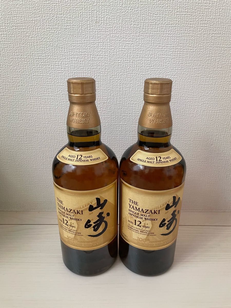 100周年記念サントリー シングルモルト ウイスキー 山崎 12年 700ml 2