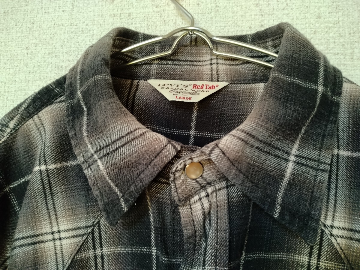 LEVIS Red Tab オンブレチェック ウエスタンシャツ 長袖シャツ LEVIS Red Tab オンブレチェック ウエスタンシャツ 長袖シャツ