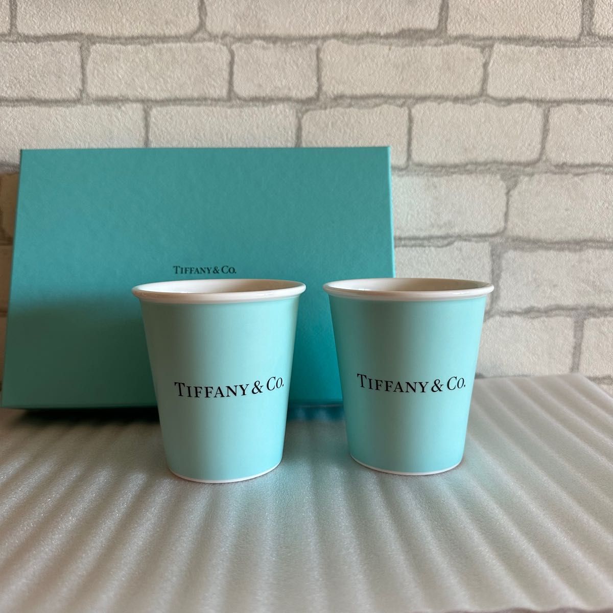 ティファニー ペーパーカップ TIFFANY ボーンチャイナ 紙コップ カップ