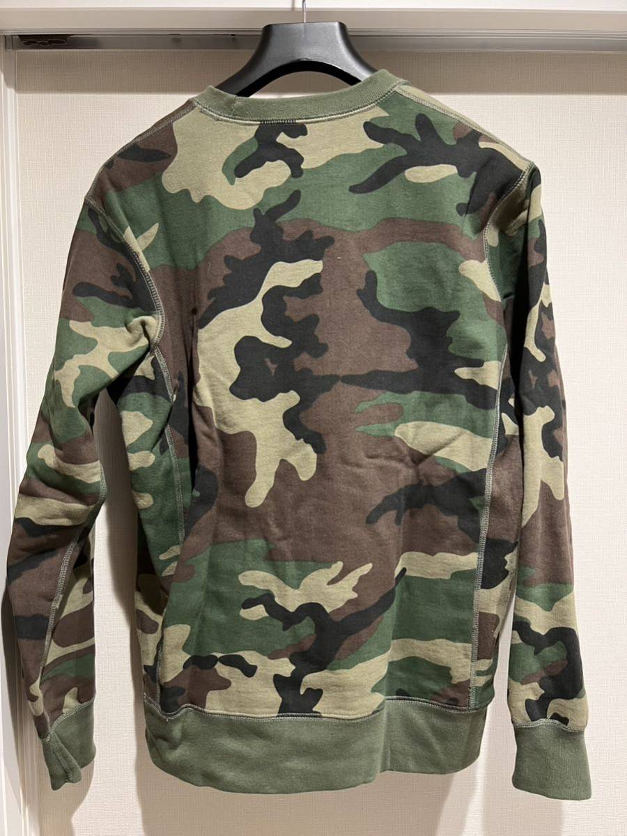 Supreme Box Logo Crewneck シュプリーム ボックスロゴ クルーネック 15AW 15FW サイズM Camo カモ 国内正規品 極美品 レアカラー_画像2