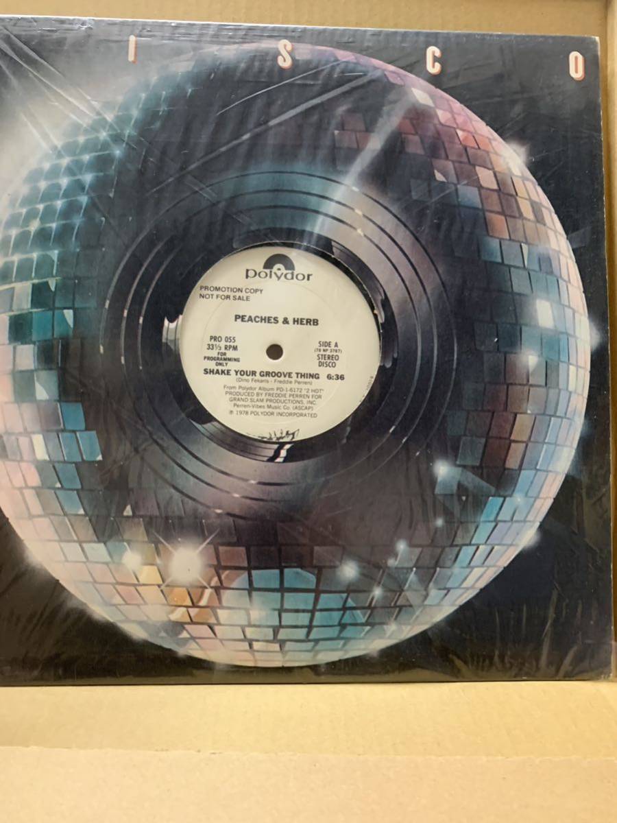 12'U.S Promo Shake your groove thing Peaches&Herb 1978 ディスコ大ヒット！の画像2