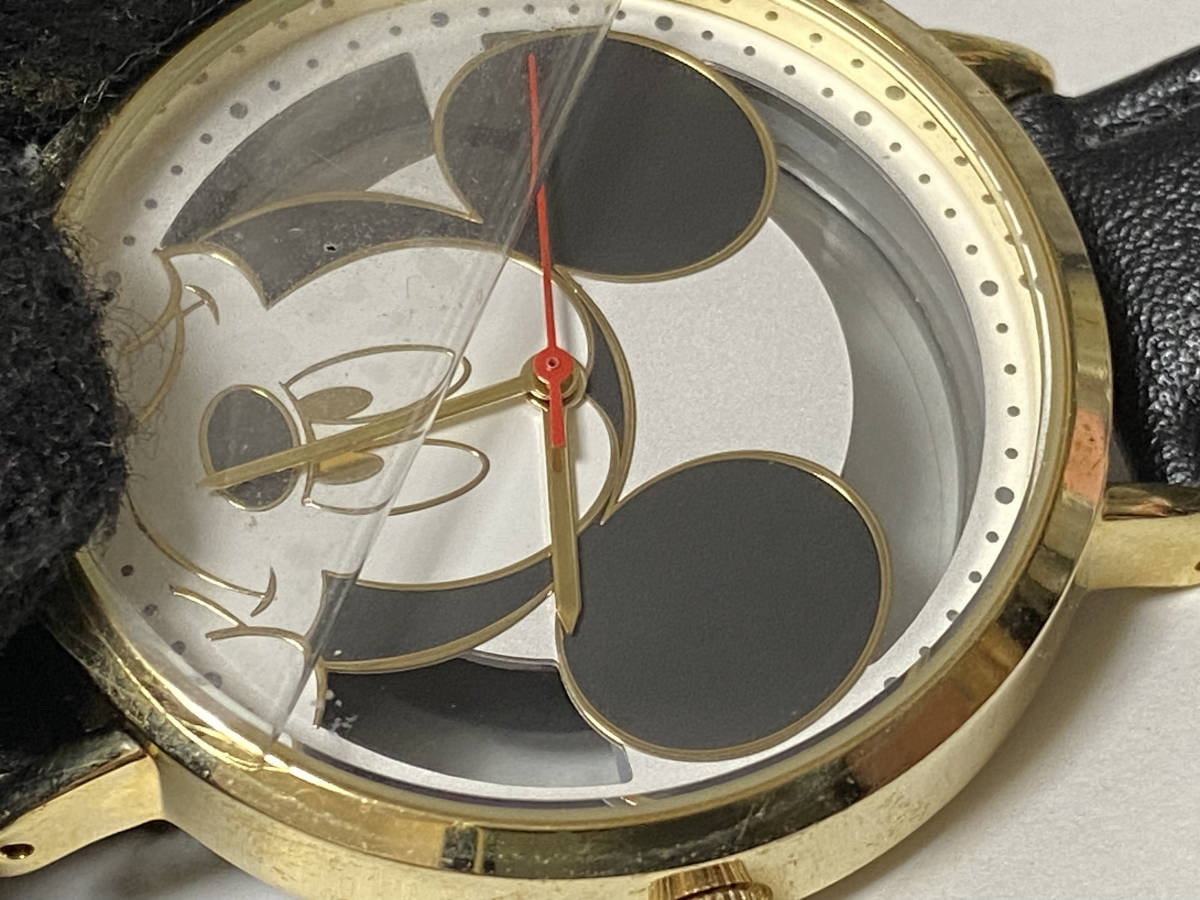 Disney ディズニー ミッキーマウス Mickey Mouse デザイン レディースサイズ 腕時計 展示未使用品　電池交換済　_画像3