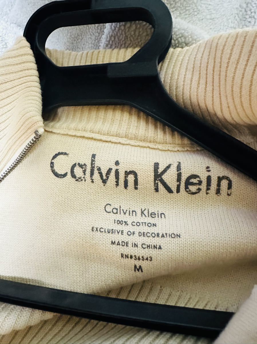 Calvin Klein カルバンクライン　セーター オフホワイト　Mサイズ