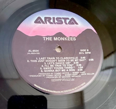 LP■モンキーズ★THE MONKEES '66年 デビュー・アルバム／プロデュースはドン・カーシュナー★モンキーズのテーマ、恋の終列車ほか、全12曲_画像6