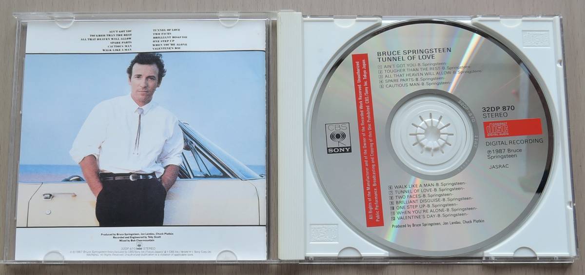 CD● BRUCE SPRINGSTEEN ● TUNNEL OF LOVE トンネル・オブ・ラヴ ● ブルース・スプリングスティーン ●_画像4