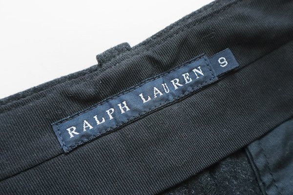 RALPH LAUREN * шерсть стрейч шорты темно-серый размер 9 Ralph Lauren *G108