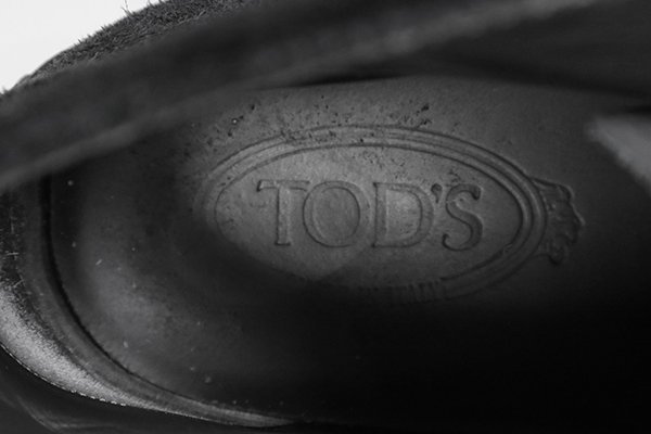 【送料無料】 TOD'S ◆ ゴンミーニ チャッカブーツ 9(28cm) 黒 スエード *定価約6万円 ショートブーツ シューズ 靴 トッズ ◆D-3_画像6