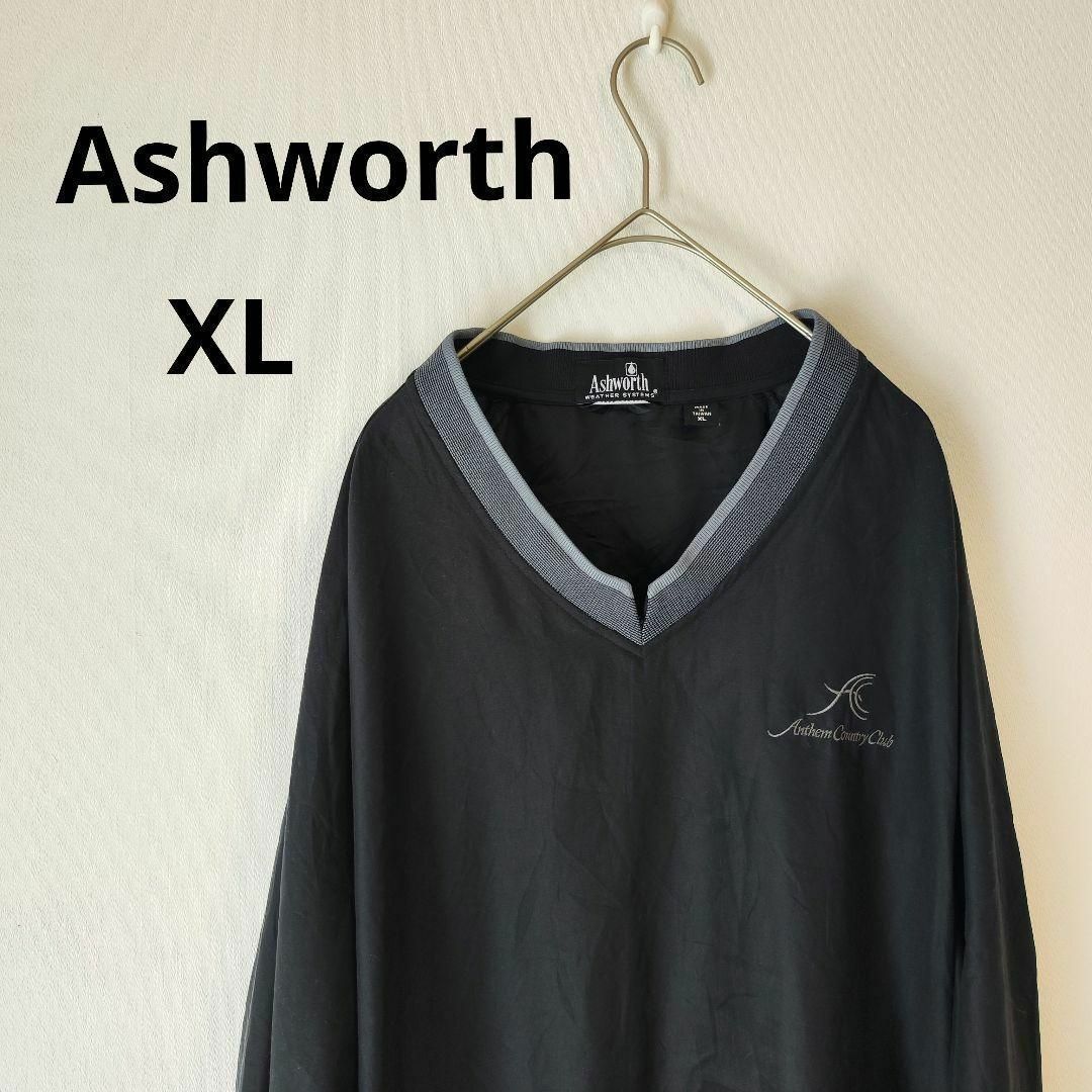 [Ashworth] Ashworth (XL) тянуть over нейлон жакет Taiwan производства 