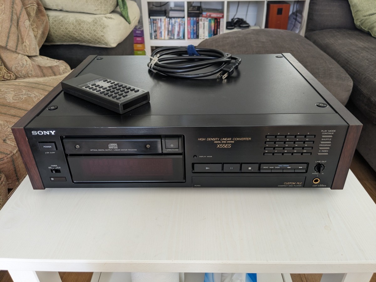 最安値】 SONY CDP-X55ES ソニー CD プレーヤー 中古 ソニー