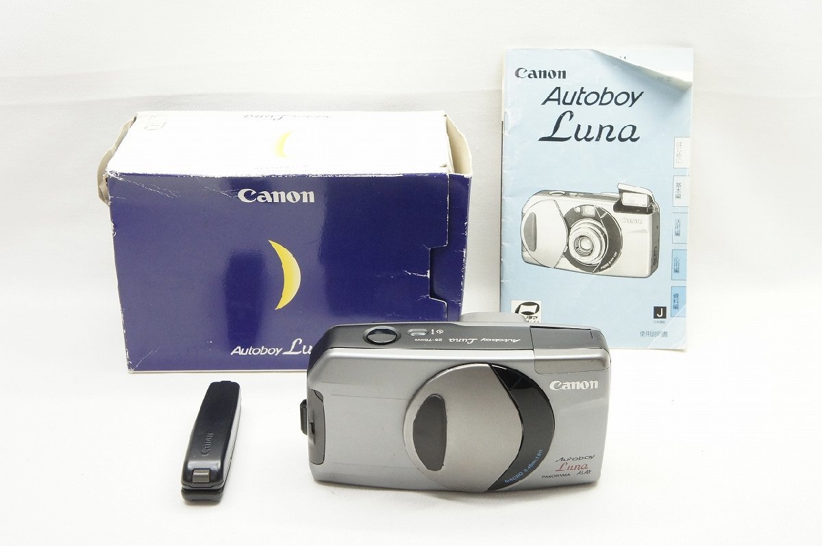 【アルプスカメラ】Canon キヤノン Autoboy Luna 35mmコンパクトフィルムカメラ 元箱付 230915e_画像1