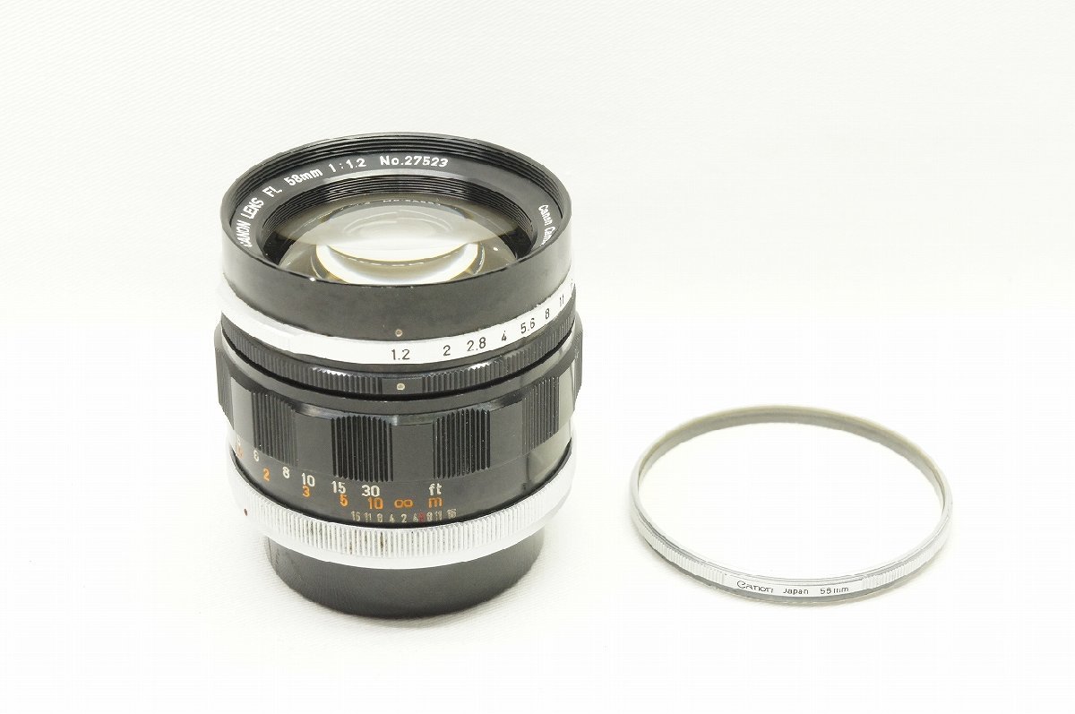 【アルプスカメラ】Canon キヤノン FL 58mm F1.2 単焦点レンズ 230930v