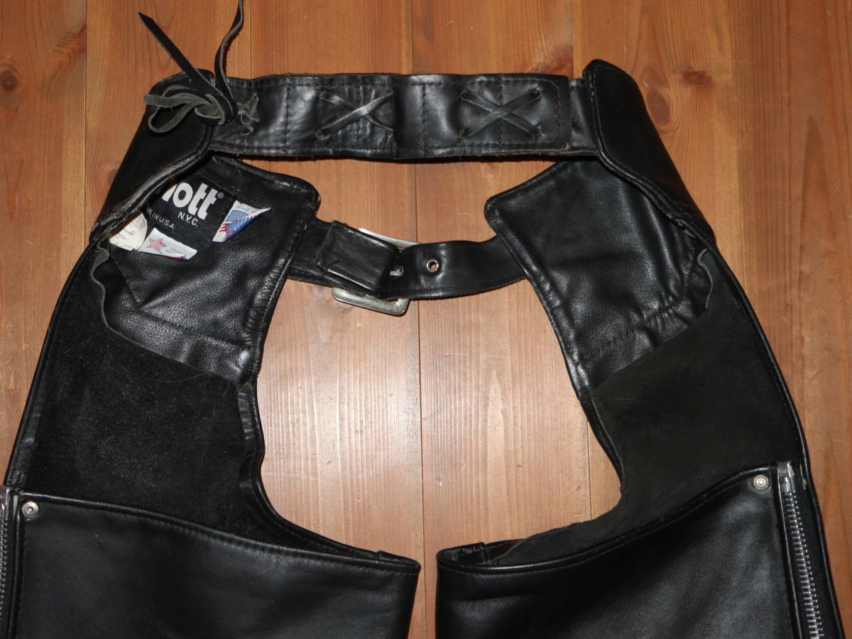 SCHOTT ショット レザー チャップス メンズS / レザーパンツ SCHOTT ショット レザー チャップス メンズS / レザーパンツ