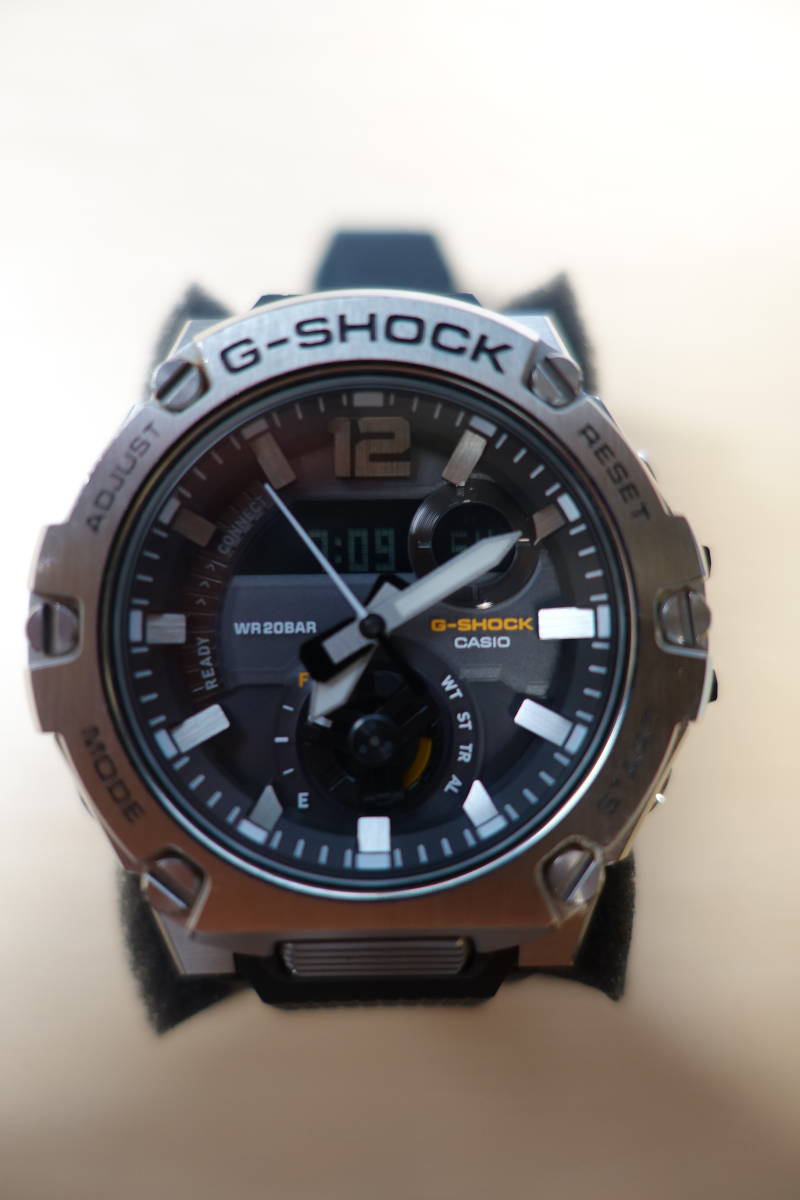 G-SHOCK ジーショック CASIO カシオ 腕時計 GST-B300S-1AJF G-STEEL アナデジ タフソーラー Bluetooth 傷あり