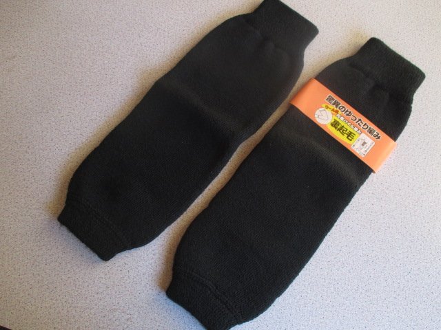 Z5891 free shipping [ free leg warmers Roo z socks black black cosplay uniform man and woman use ] knees nursing * pair neck *... support 