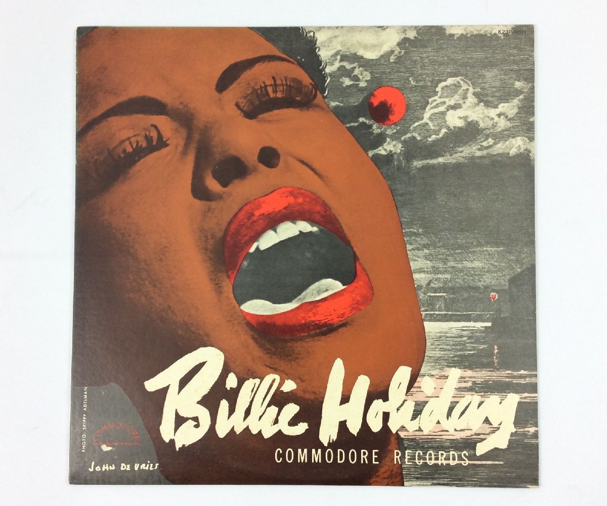 LP レコード Billie Holiday COMMODORE RECORDS 奇妙な果実 ビリー・ホリデイ 1939～1944年 イエスタデイズ 明るい表通りで他 m792-B_画像1